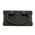 Keeler Old Mission Matte Black 3"cc Drawer Bail Pull with Backplate 51886-9011