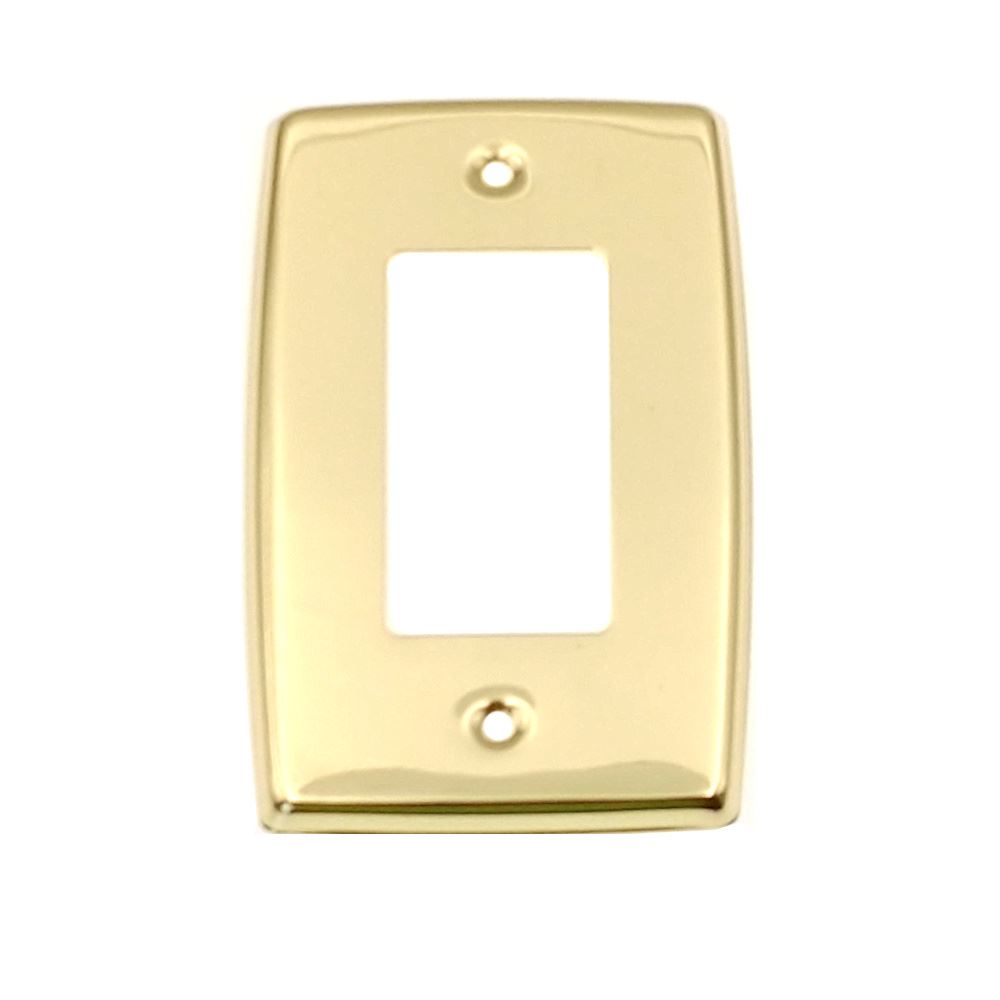 Vintage Amerock Accents Single GFI Switch Plate Polished Brass 52164