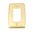 Vintage Amerock Accents Single GFI Switch Plate Polished Brass 52164