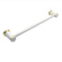 Amerock Accents White And Polished Brass 18" Bath Towel Bar 52550