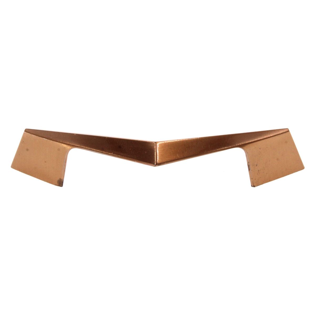 Ajax Cabinet Jewelry Chevron Cabinet Arch Pull 3" Ctr Polished Copper 545-CU