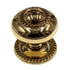 Amerock Allison Polished Solid Brass 1 1/2" Cabinet Knob With Backplate 547