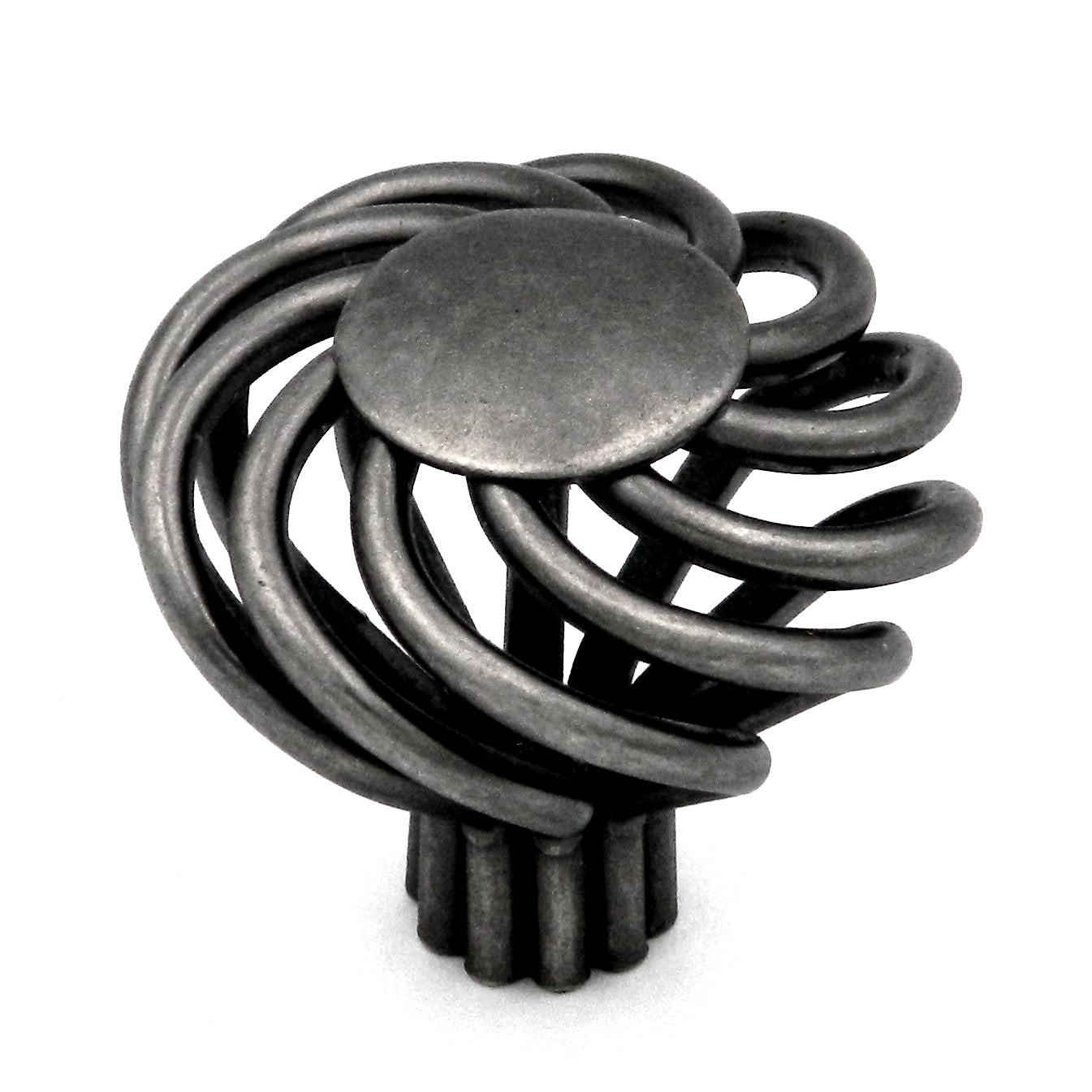 Belwith Keeler Dark Pewter Birdcage Basket 1 1/2" Cabinet Knob Pull 55042-9213