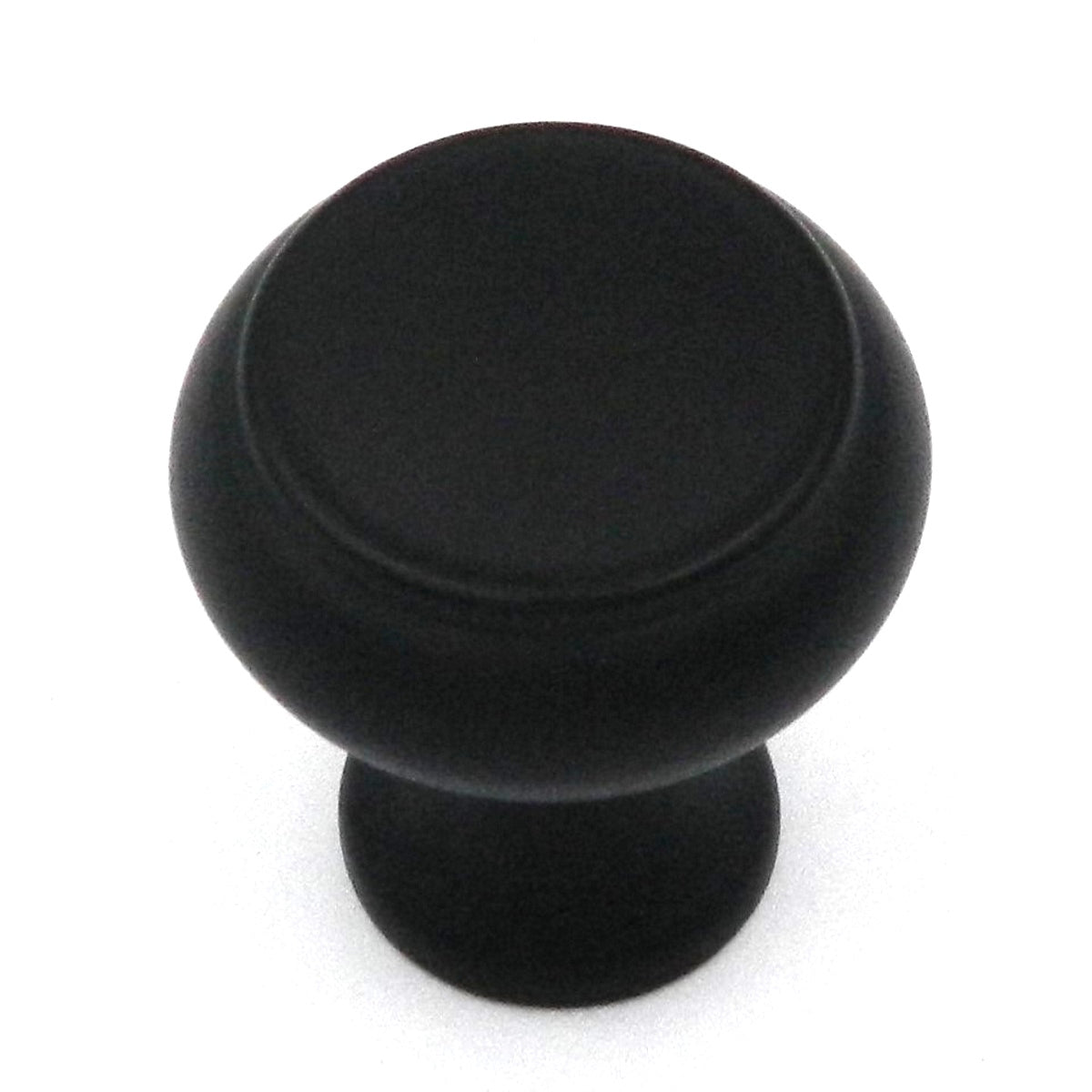 Keeler Rustic Black Iron 1 1/8" Flat Top Cabinet Knob Pull 55044-9211