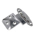 Pair Ajax Chrome 3/8" Inset Deluxe Hinges Face Mount Non Self-Closing 555-26