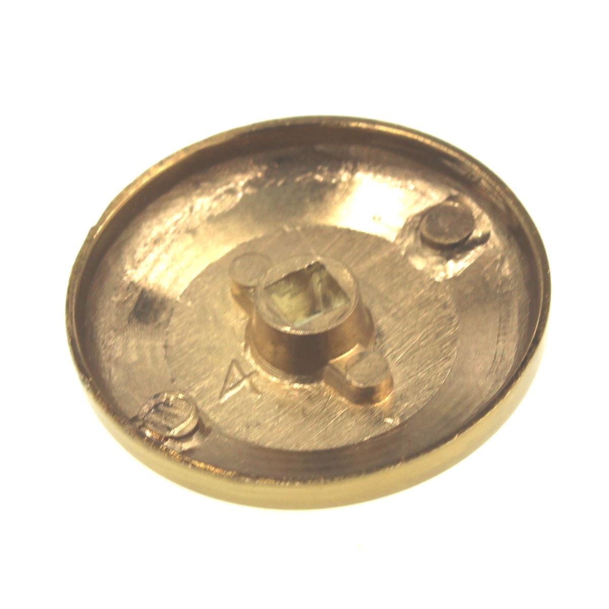 Ultra Hardware 1 11/16" Ball Knob Backplate Polished Brass Solid Brass 57605