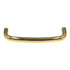 Ultra Hardware 3 1/2" Ctr. Solid Brass Curved Wire Pull Polished Brass 59172