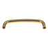 Ultra Hardware 3 1/2" Ctr. Solid Brass Curved Wire Pull Polished Brass 59172