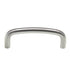 Ultra Hardware 3" Ctr. Solid Brass Curved Cabinet Wire Pull Satin Chrome 59182