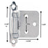 Pair of Hardware House Chrome Face Mount Self-Closing Hinges HH64-2843