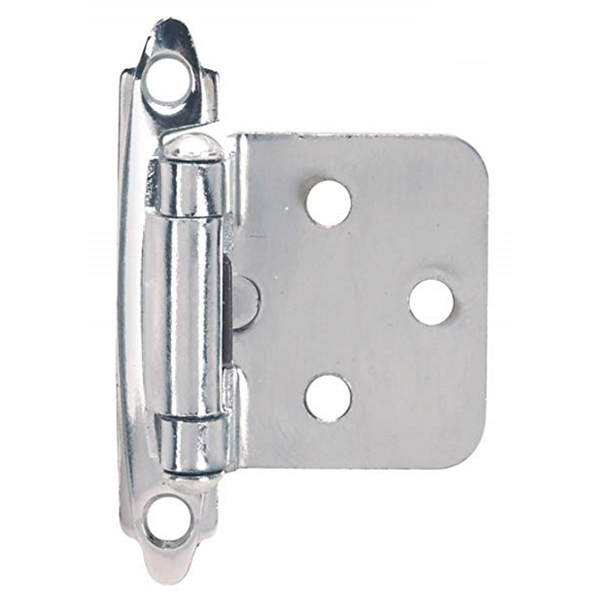 Pair of Hardware House Chrome Face Mount Self-Closing Hinges HH64-2843