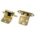 Pair of Hardware House Polished Brass Self-Closing 3/8" Inset Hinges HH64-4526