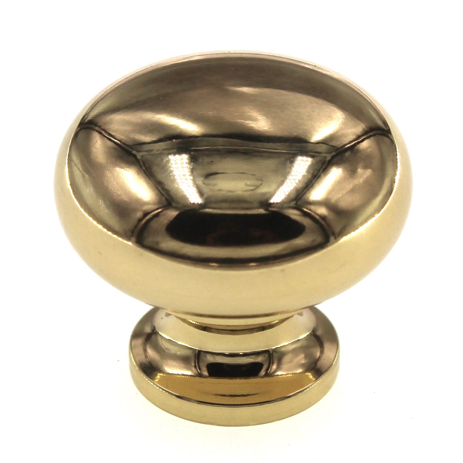 Schaub And Company 1 1/4" Round Solid Brass Cabinet Knob Polished Brass 706-03