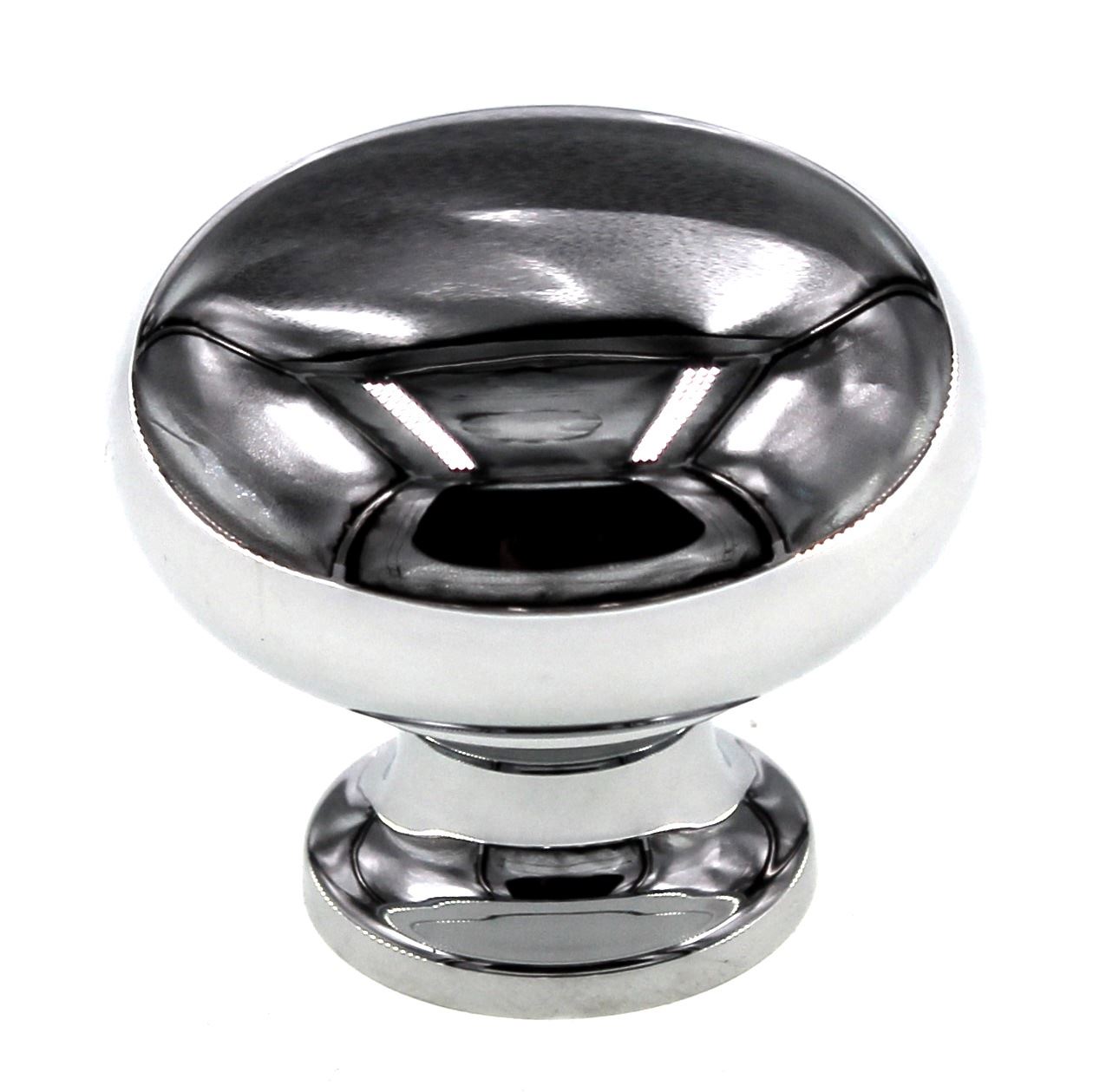 Schaub Country 1 1/4" Solid Brass Cabinet Knob Polished Chrome 706-26