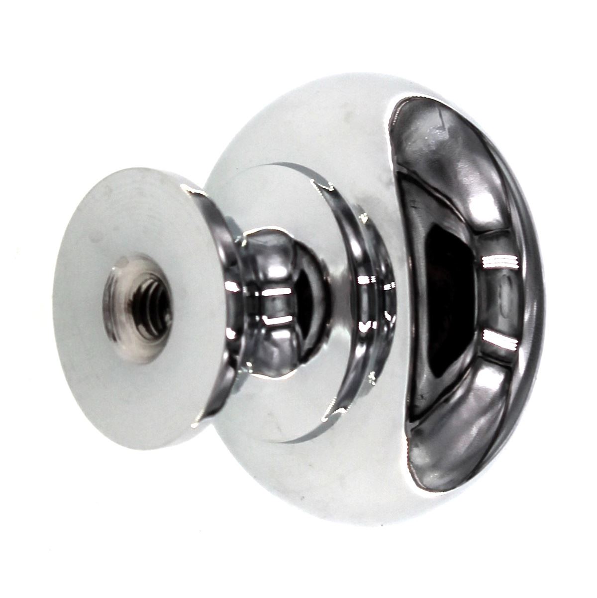 Schaub Country 1 1/4" Solid Brass Cabinet Knob Polished Chrome 706-26