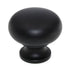 Schaub And Company Country 1 1/4" Solid Brass Cabinet Knob Flat Black 706-FB