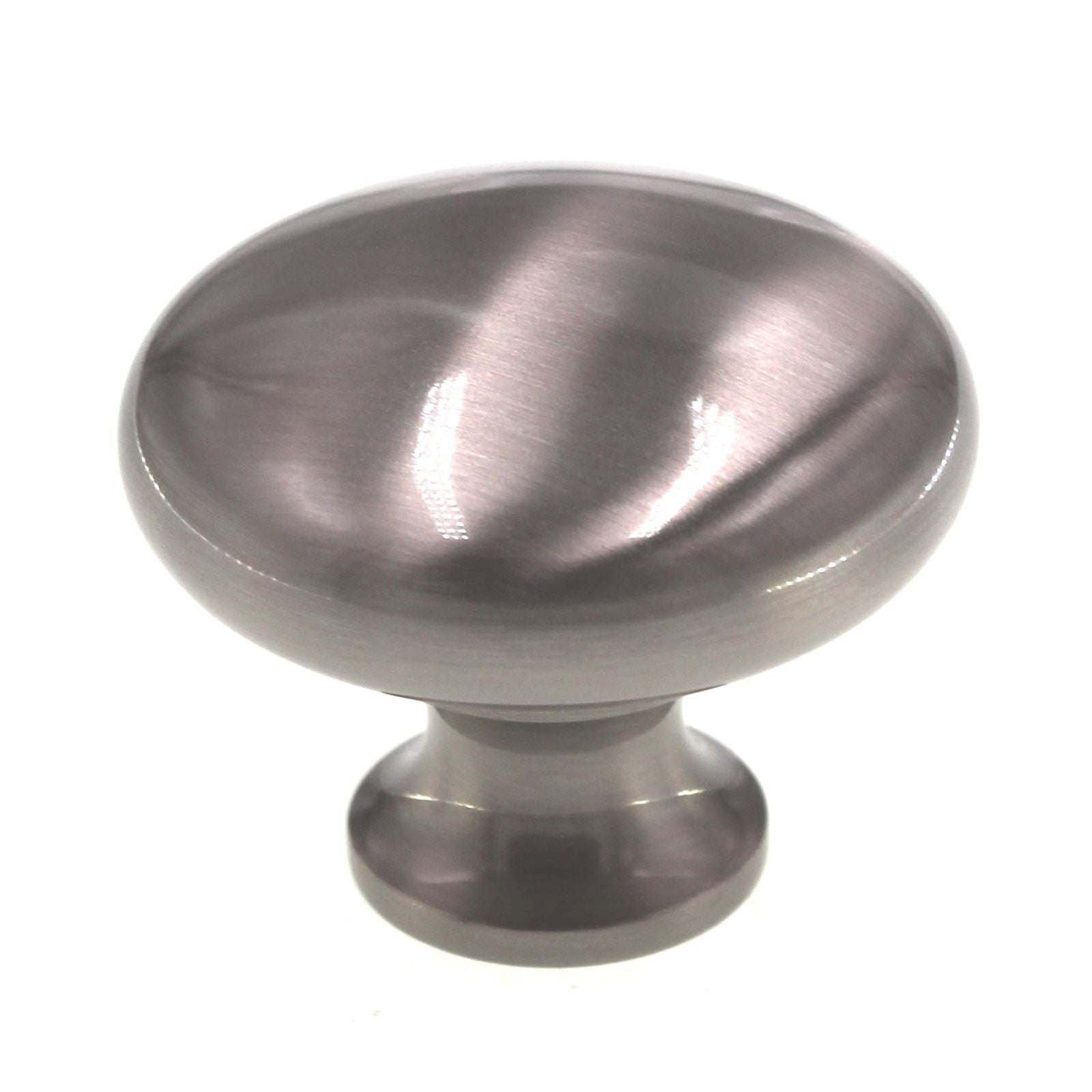 Schaub And Company 1 1/2" Round Solid Brass Cabinet Knob Satin Nickel 707-15