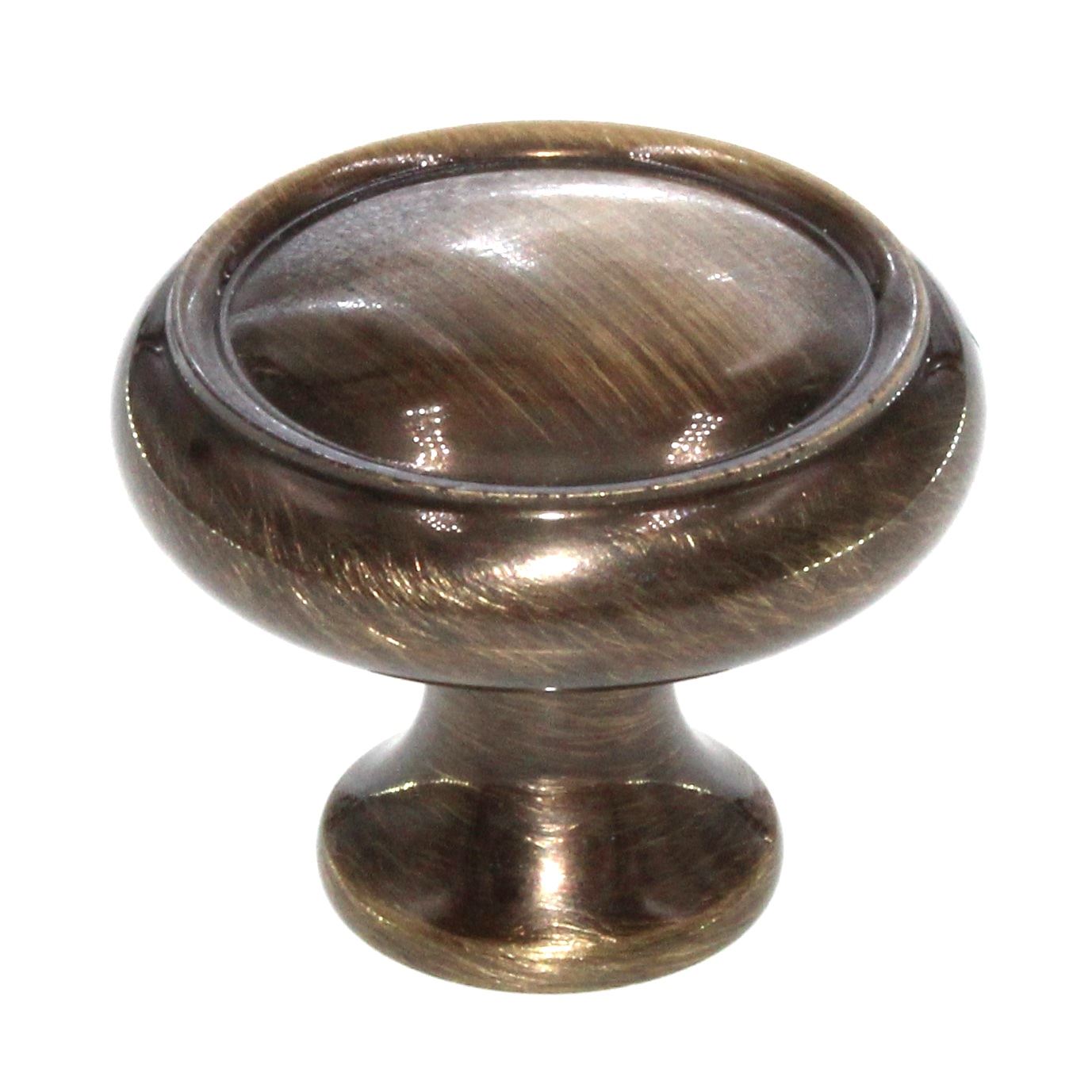 Schaub And Company 1 1/4" Round Solid Brass Cabinet Knob Antique Brass 711-AB