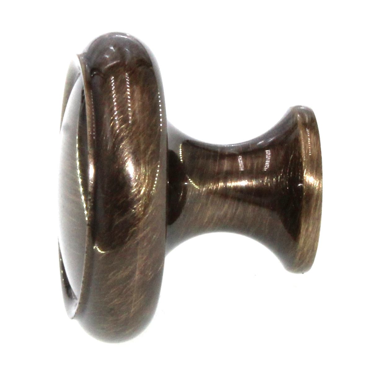 Schaub And Company 1 1/4" Round Solid Brass Cabinet Knob Antique Brass 711-AB