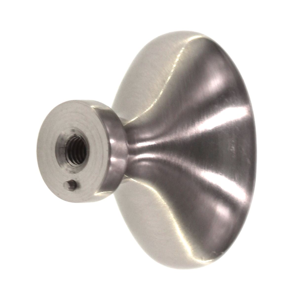 Schaub And Company Country 1 3/8" Solid Brass Cabinet Knob Satin Nickel 719-15