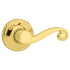 Kwikset Lido Microban Closet / Hall Passage Door Lever Polished Brass 720LL 3V1