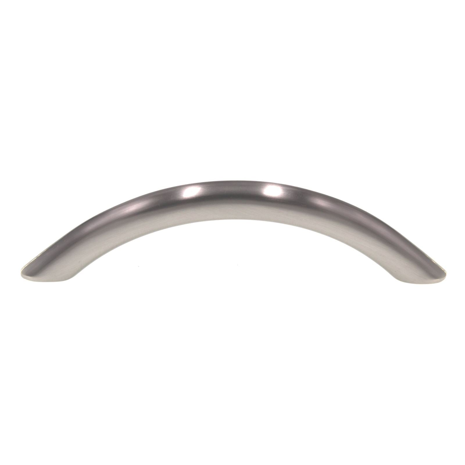 Schaub Traditional Cabinet Bow Arch Pull 3 3/4" (96mm) Ctr Satin Nickel 722-15