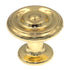 Laurey  Laurey Polished Brass Ringed Polished Brass Round Disc 1 3/16" Cabinet Knob 74337