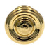 Laurey  Laurey Polished Brass Ringed Polished Brass Round Disc 1 3/16" Cabinet Knob 74337