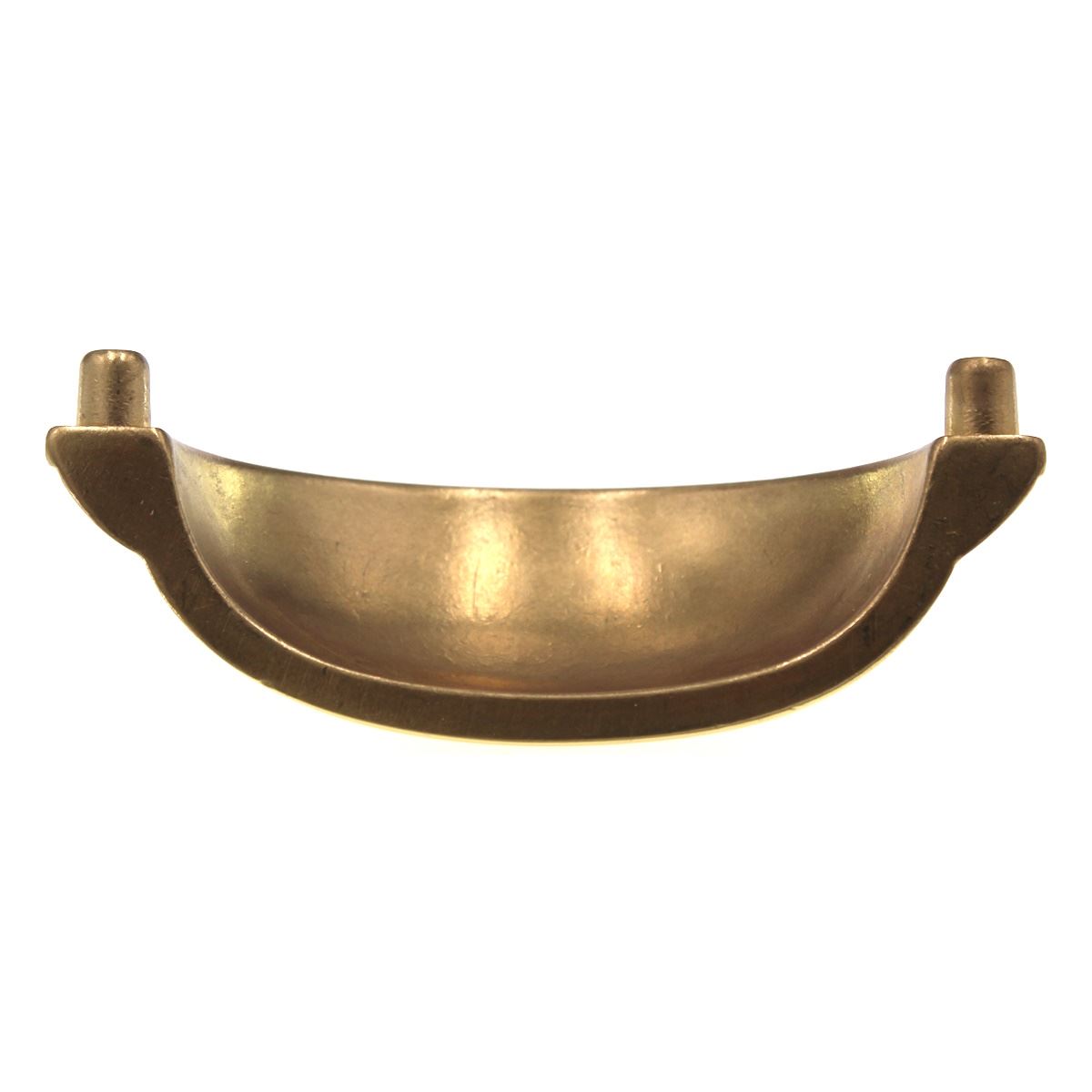 Schaub Versailles Drawer Cup Pull 3" Ctr Ribbon & Reed Polished Brass 755-03