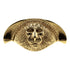 Schaub Versailles Drawer Cup Pull 3" Ctr Lion Head Polished Brass 758-03