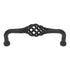 Emtek Lafayette Rustic Flat Black 4" Ctr Cabinet Birdcage Pull