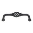 Emtek Lafayette Rustic Flat Black 4" Ctr Cabinet Birdcage Pull