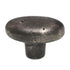 Schaub Mountain 1 3/4" Oval Cast Bronze Cabinet Knob Antique Iron 774-AI