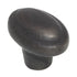 Schaub Mountain 1 7/8" Oval Cast Bronze Cabinet Knob Antique Iron 782-AI