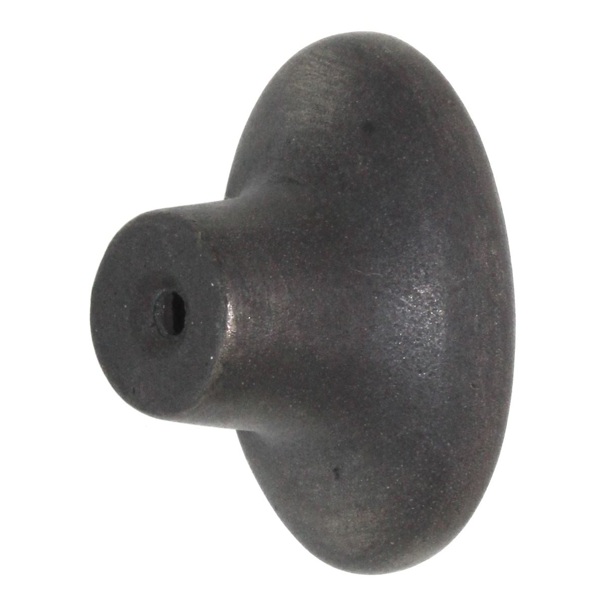 Schaub Mountain 1 7/8" Oval Cast Bronze Cabinet Knob Antique Iron 782-AI