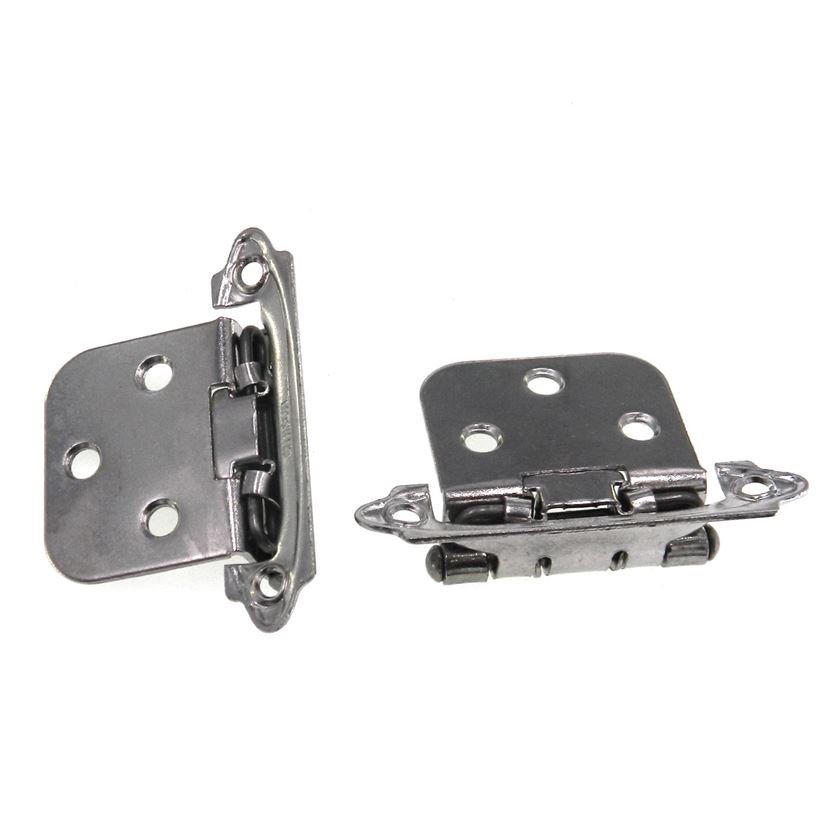 Pair Amerock Chrome Face Mount Variable Overlay Hinge Self-Closing 783CH