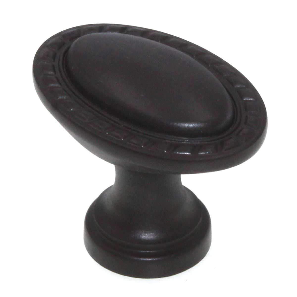 Schaub Montcalm 1 1/4" Oval Solid Brass Cabinet Knob Oil-Rubbed Bronze 796-10B