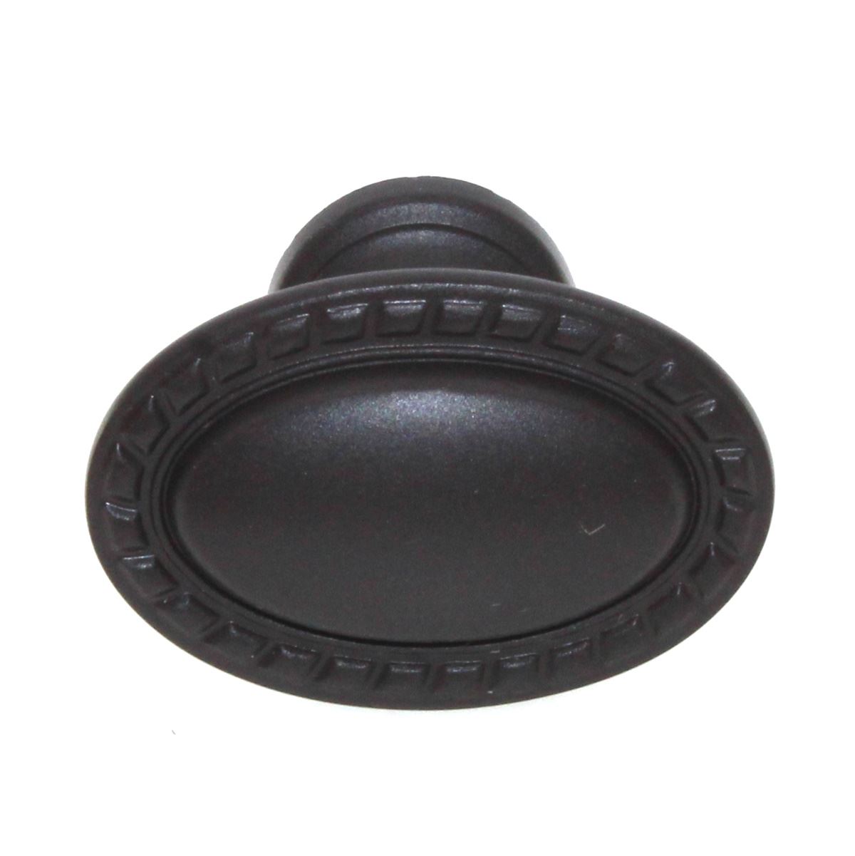 Schaub Montcalm 1 1/4" Oval Solid Brass Cabinet Knob Oil-Rubbed Bronze 796-10B