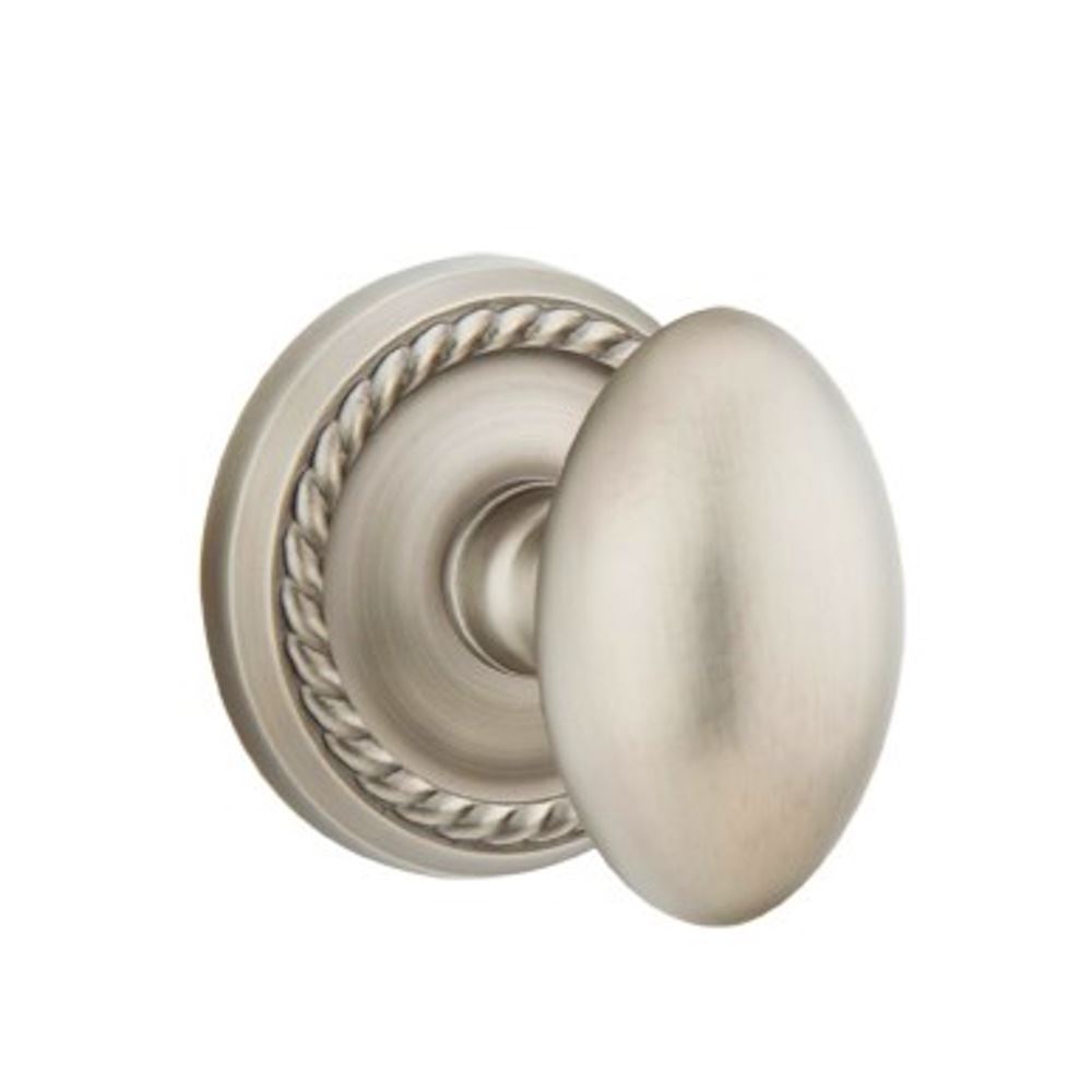 Emtek Brass Egg Non-Turning Dummy Two-Sided Door Knob Pewter 805EUS15A