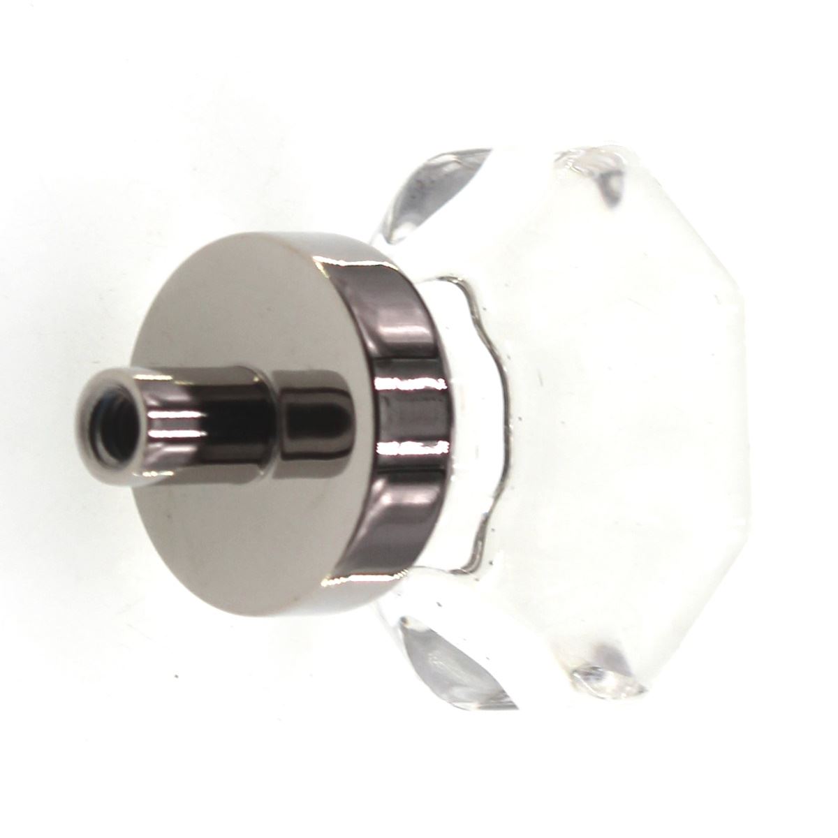 Emtek Old Town Crystal 1 1/4" Cabinet Knob Polished Nickel Base 86011US14