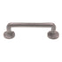 Emtek Rustic 3 1/2" Ctr Sandcast Rod Cabinet Pull Silver Patina 86055SP