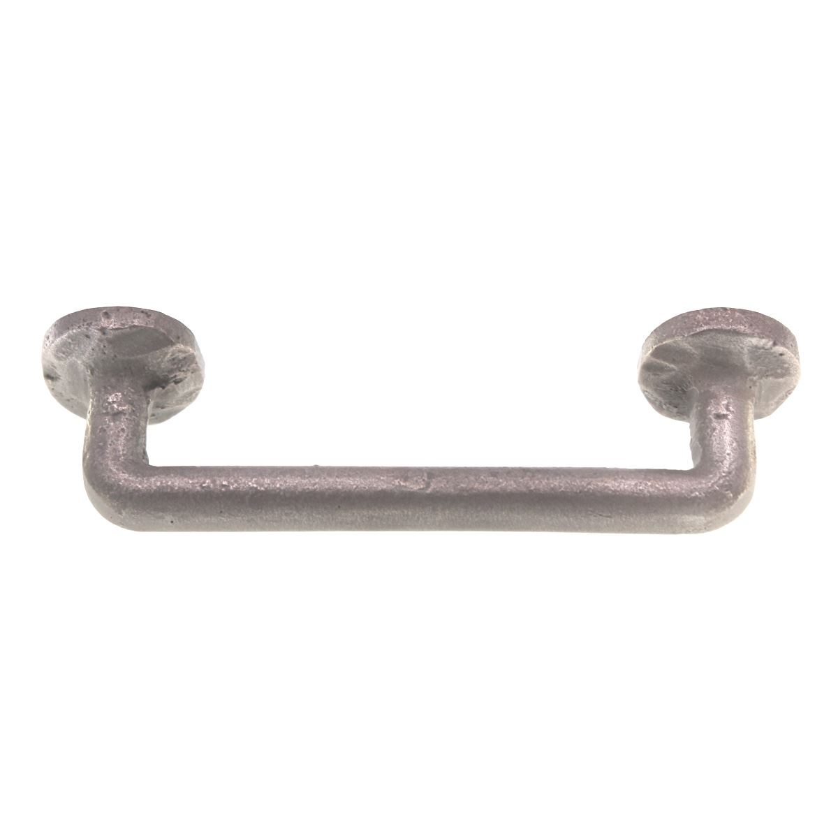 Emtek Rustic 3 1/2" Ctr Sandcast Rod Cabinet Pull Silver Patina 86055SP