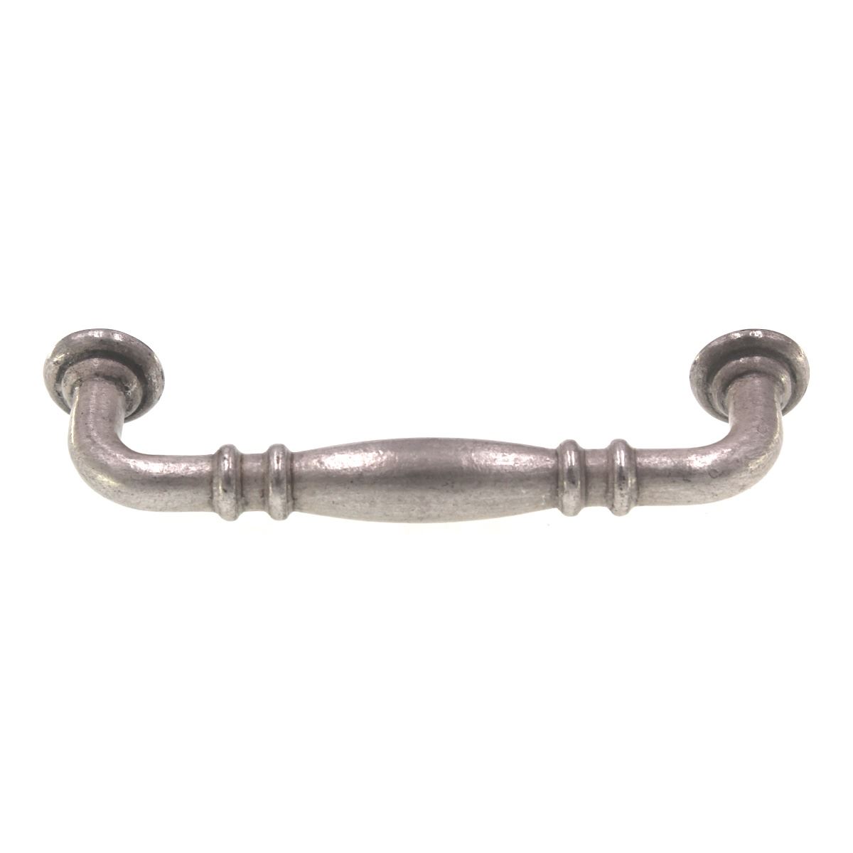 Emtek Tuscany 3 1/2" Ctr Cabinet Arch Pull Silver Patina Solid Brass 86101SP