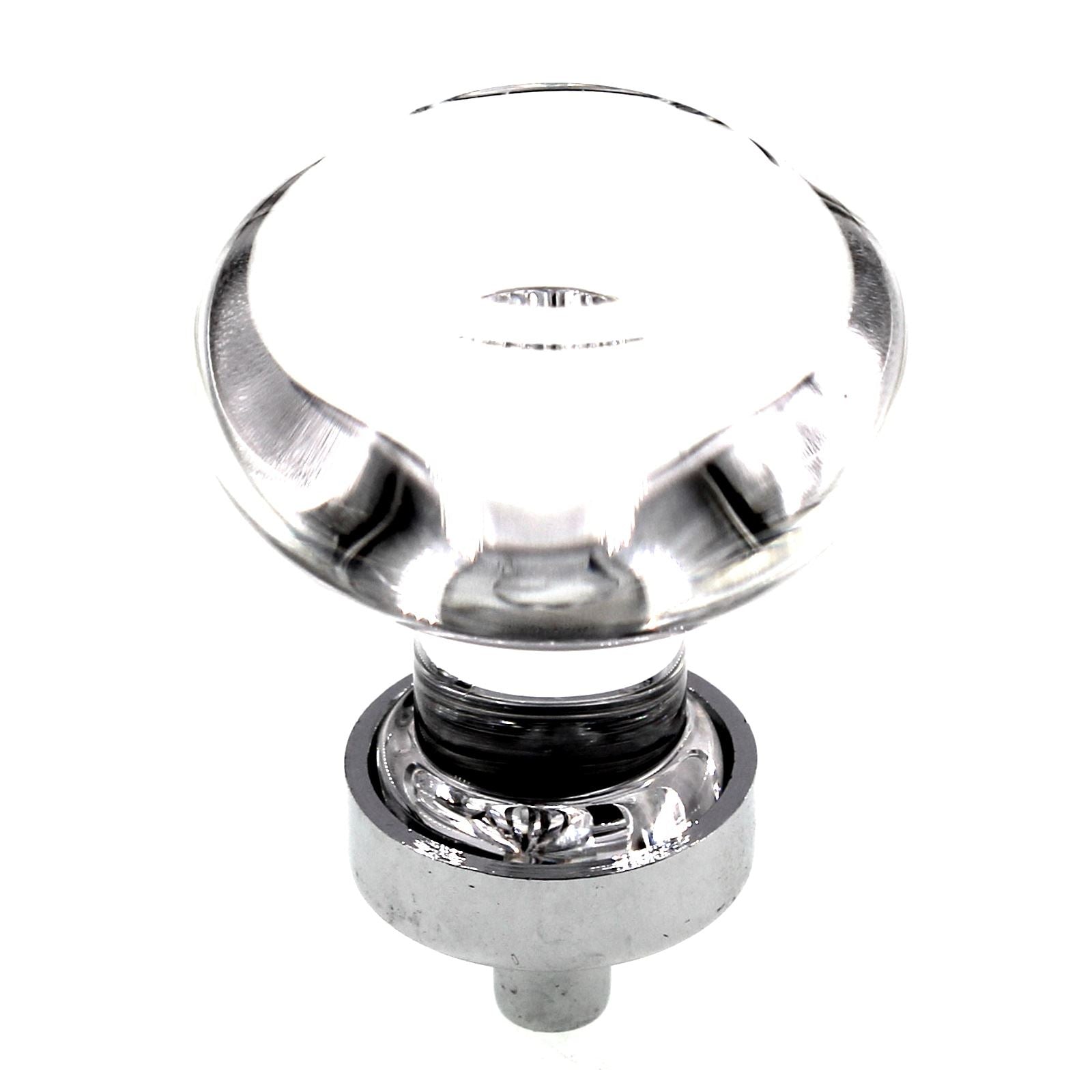 Emtek Georgetown Crystal 1 1/4" Cabinet Knob Polished Chrome Base 86399US26