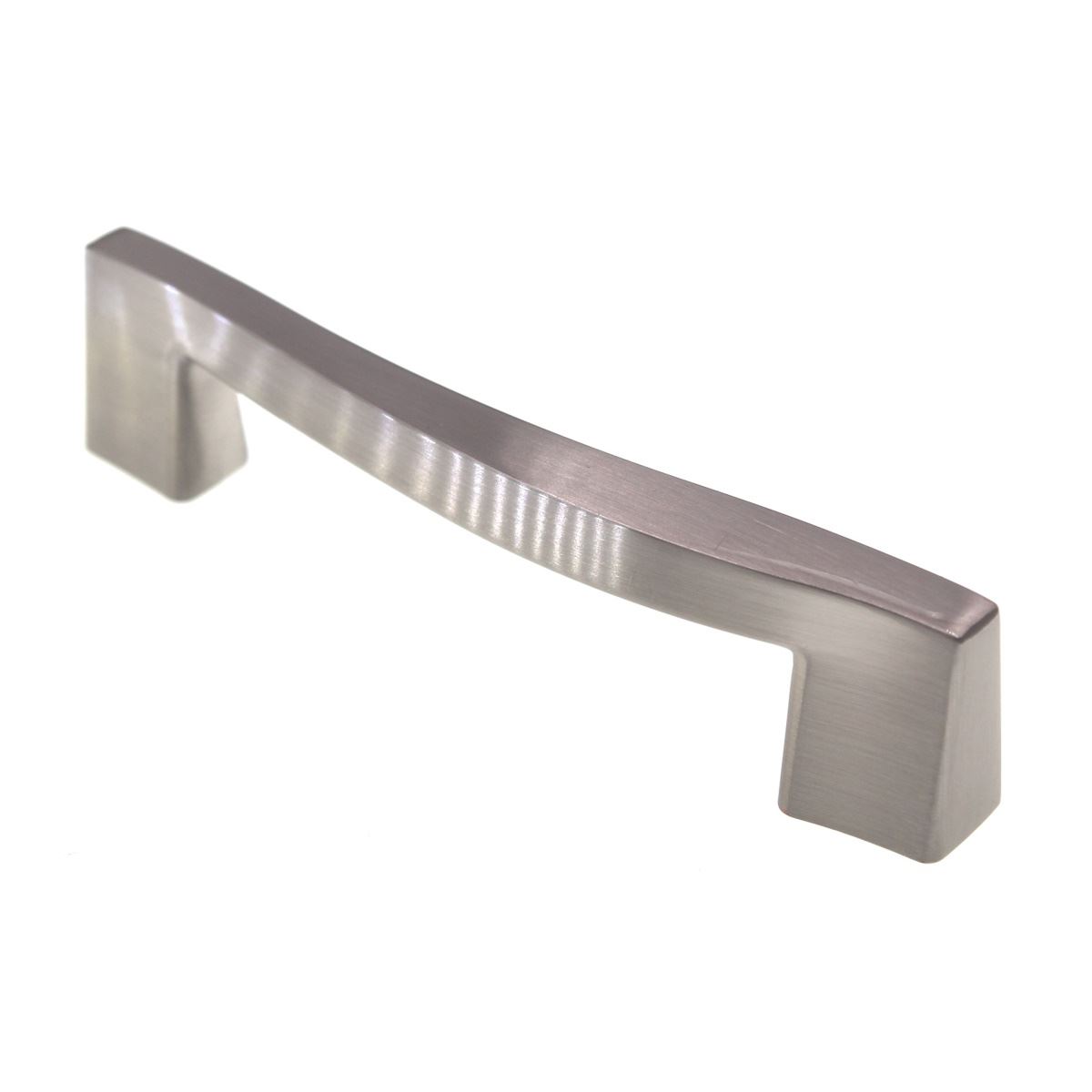 Emtek Bezier 4" Ctr Cabinet Bar Pull Satin Nickel Solid Brass 86413US15