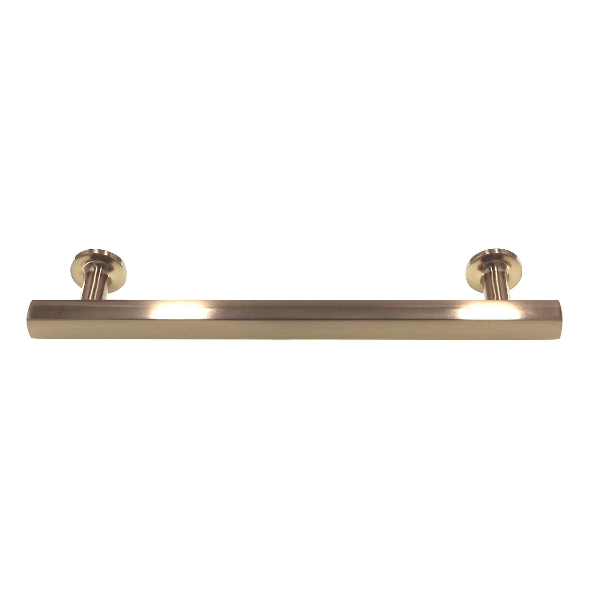 Emtek Freestone Urban Modern Satin Brass 6" Ctr Cabinet Bar Pull 86455US4