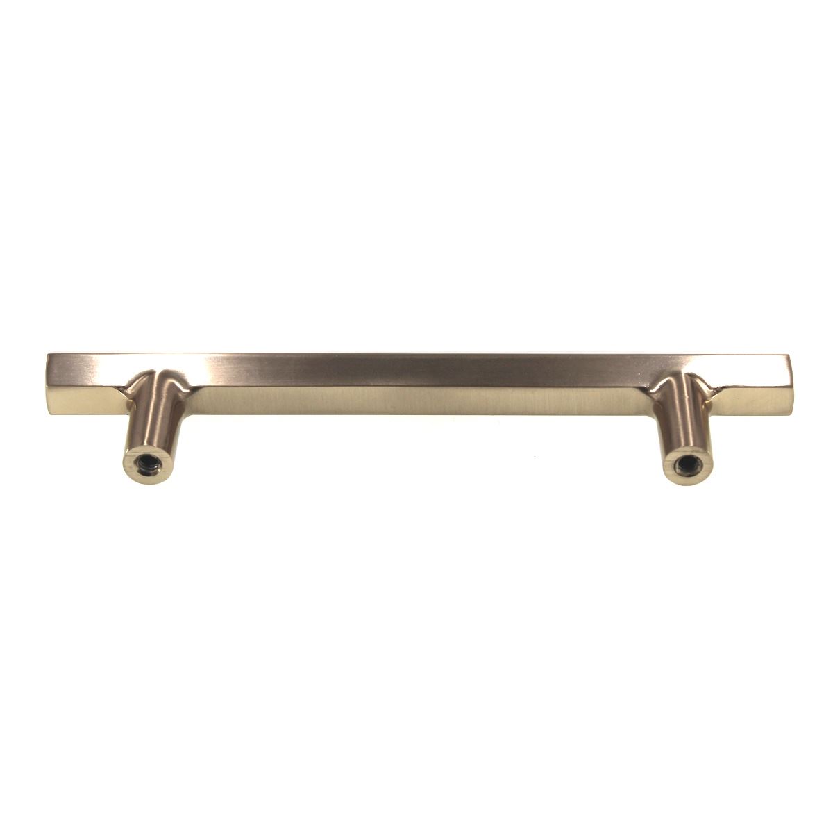 Emtek Mod Hex Urban Modern Satin Brass Hexagon 4" Ctr Cabinet Bar Pull 86460US4