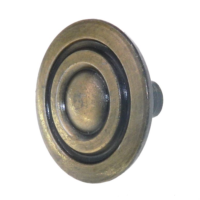 Amerock Allison Antique Brass 1 3/8" Round Cabinet Knob 875AB