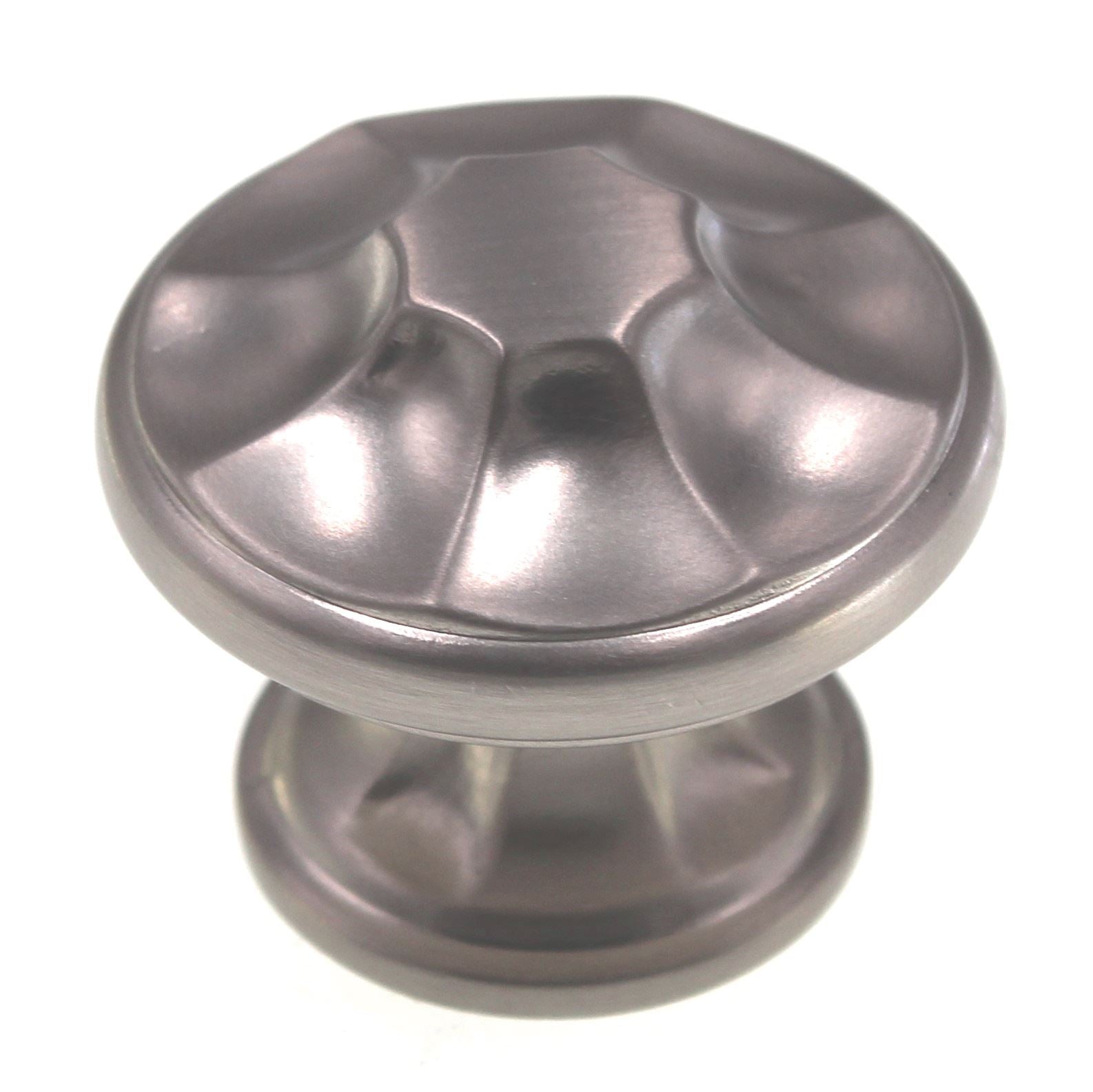 Schaub And Company Empire 1 3/8" Round Cabinet Knob Satin Nickel 876-15