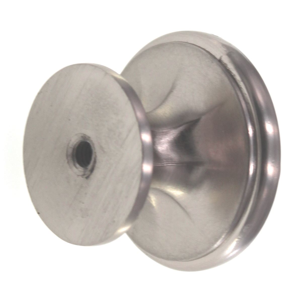 Schaub And Company Empire 1 3/8" Round Cabinet Knob Satin Nickel 876-15